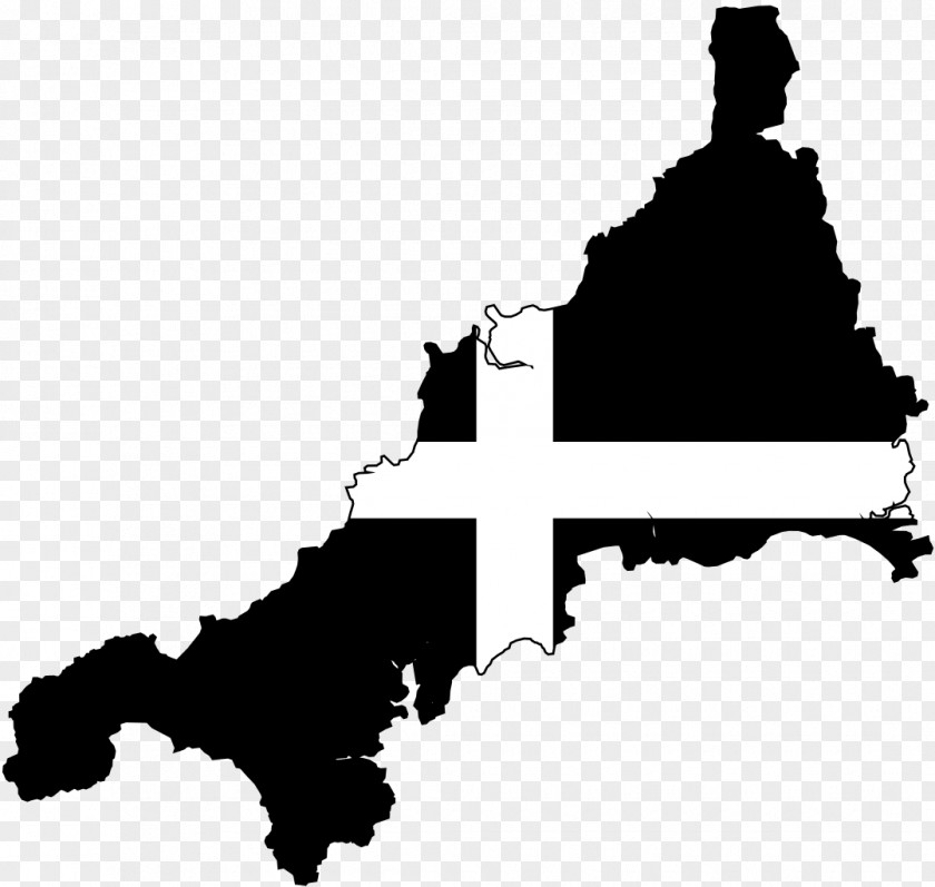 Map Cornwall Saint Piran's Flag Cornish People PNG