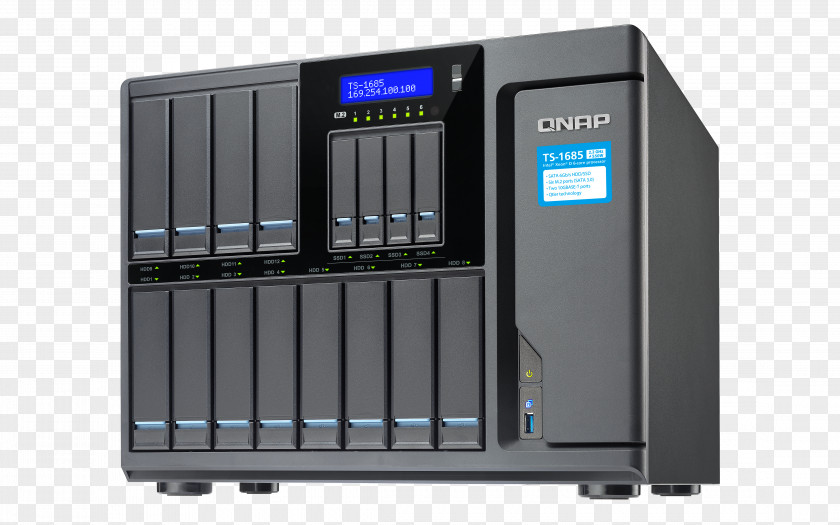 QNAP TS-1635 Network Storage Systems TVS-682T-I3-8G/ 6 Bay NAS High-capacity 16-Bay Xeon D Super TS-1685-D Diskless Node PNG
