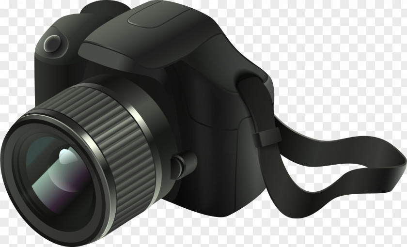 Vector Painted Camera Digital SLR Photography Graphic Design PNG