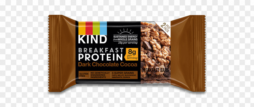 Breakfast Chocolate Chip Cookie Bar Kind Protein PNG