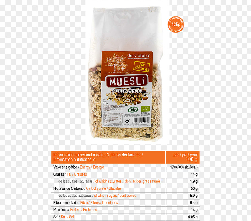 Breakfast Muesli Cereal Oat Crisp Nuts PNG