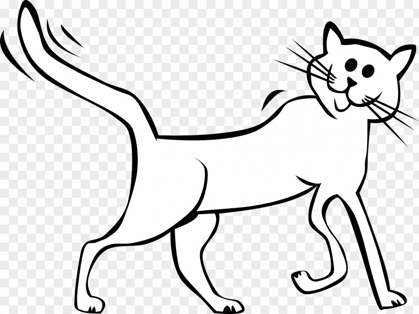 Cat Cartoon Black And White Dogu2013cat Relationship Kitten Drawing Clip Art PNG