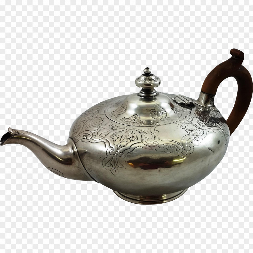 Kettle Teapot Tableware Lid Silver PNG