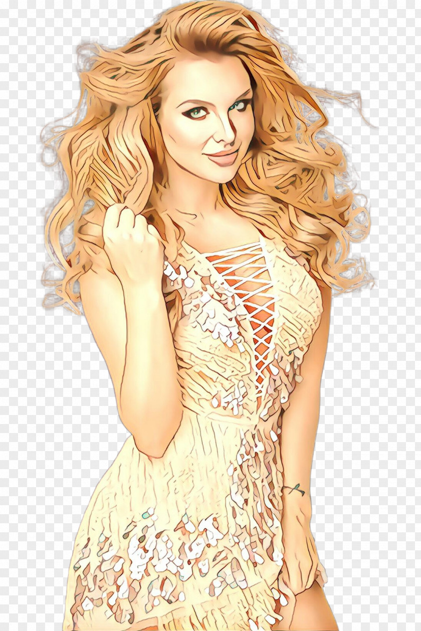 Neck Cocktail Dress Hair Clothing Blond Fashion Model PNG