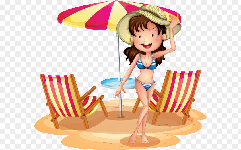 Women In Bikinis The Lounge Area Chair Royalty-free Clip Art PNG