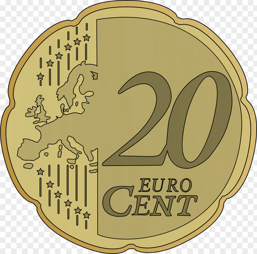 Euro 1 Cent Coin 50 20 Clip Art PNG