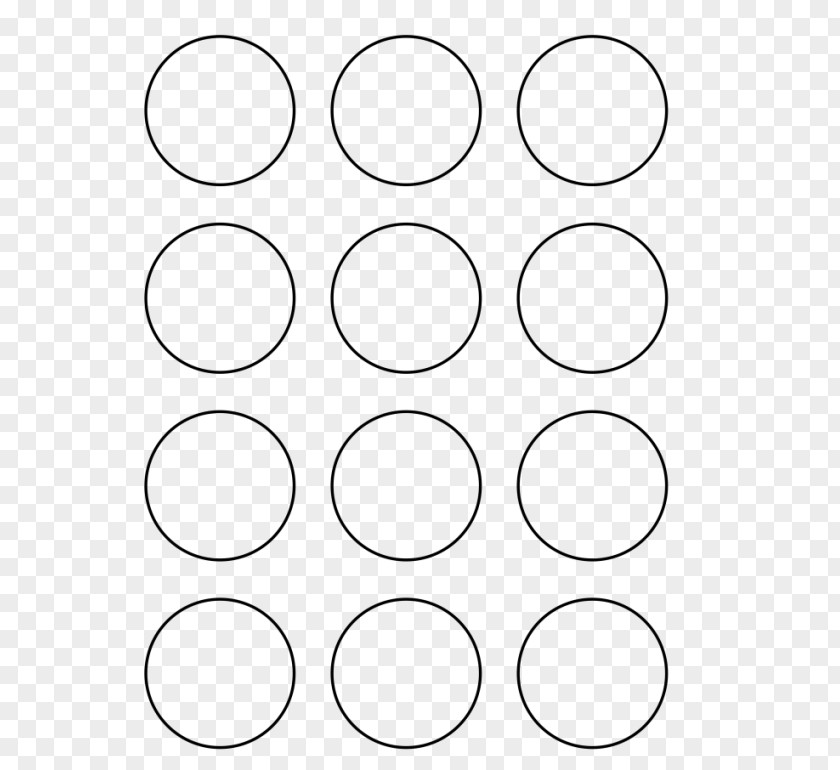 Generous Circle Rectangle Monochrome PNG