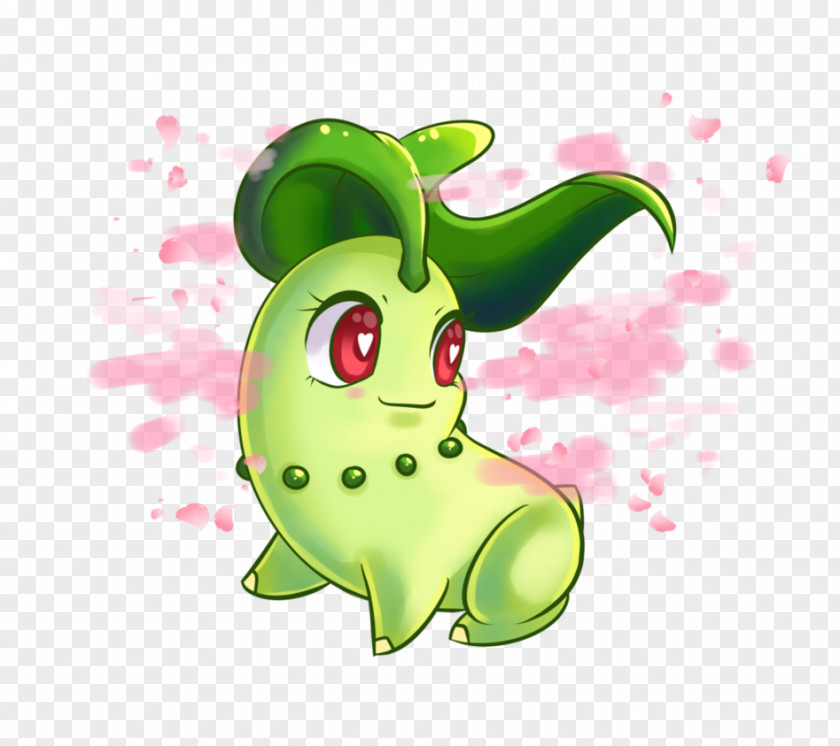 Gloom Chikorita Pokémon Fan Art Sketch PNG