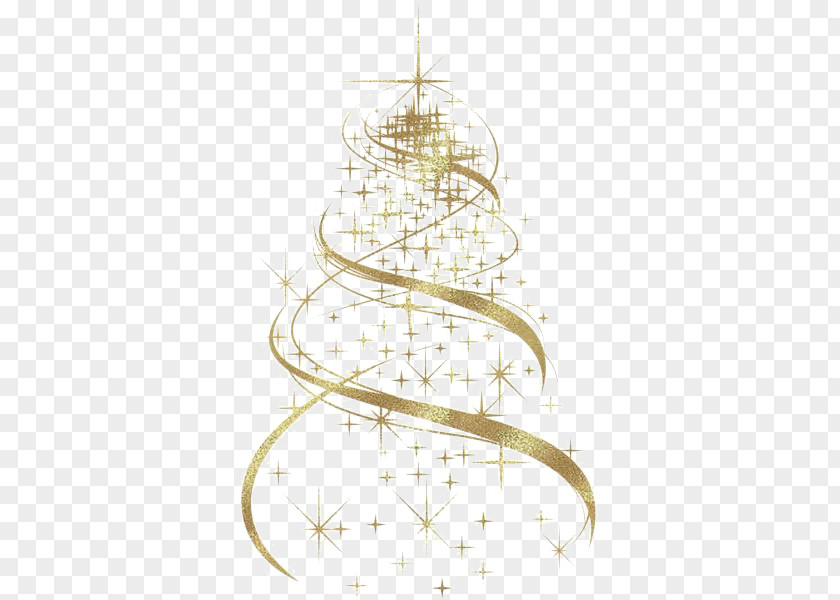 Golden Christmas Tree PNG christmas tree clipart PNG