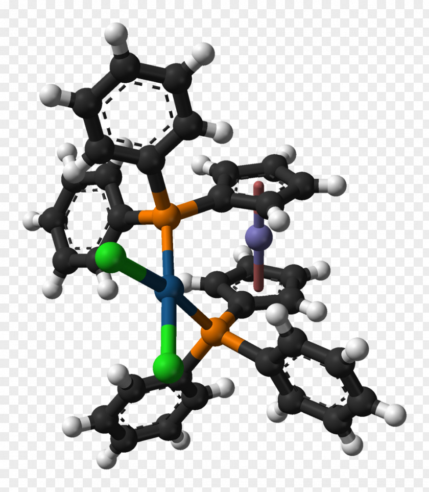 Iron 1,1'-Bis(diphenylphosphino)ferrocene Chemistry Molecule Ligand PNG