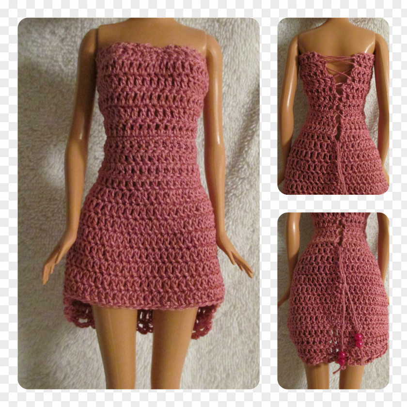 Cocktail Dress Crochet Pattern PNG