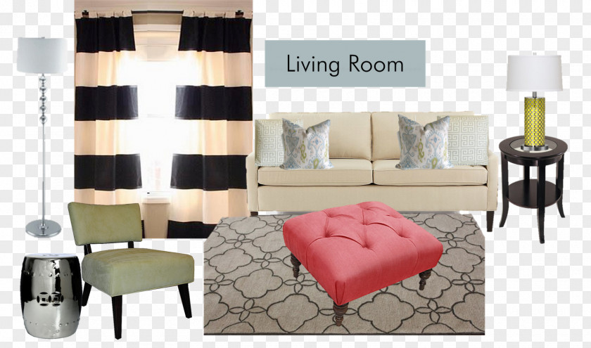 Living Room Table Window Curtain Chair PNG