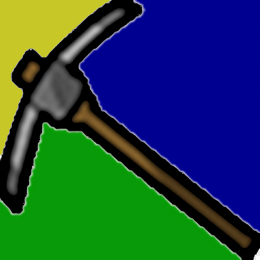 Mines Pickaxe Weapon Hammer Tool PNG