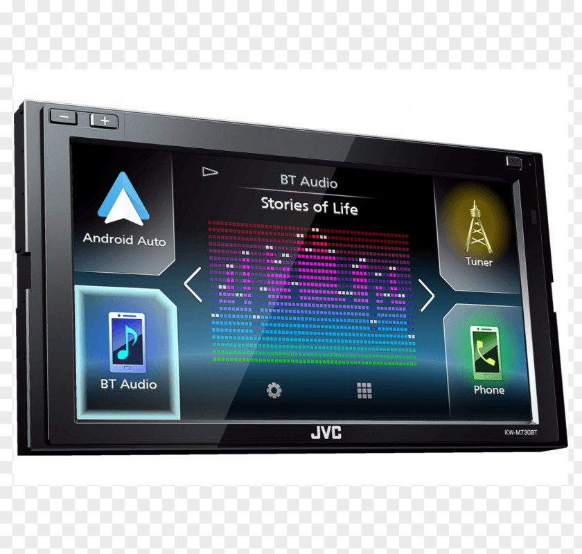 6.8 Inch In-Dash Car Bluetooth Receiver Vehicle Audio JVC KW-M730BT CarPlayCar PNG