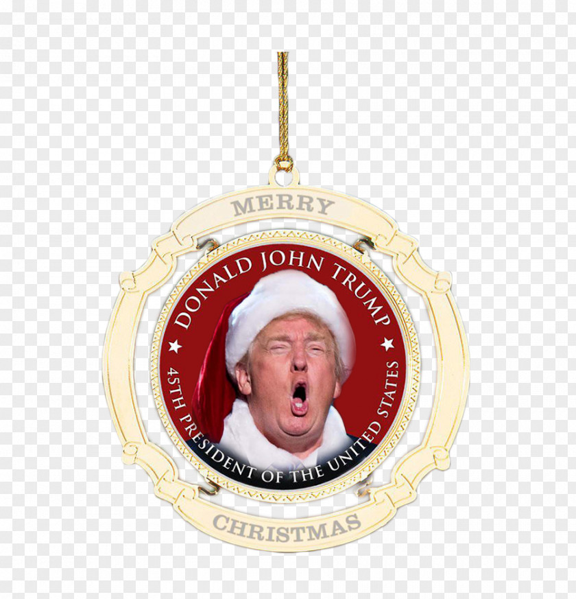 Donald Trump Christmas Ornament Cotton PNG