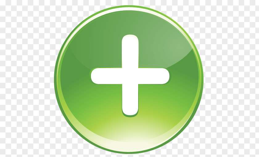 Green Plus Icon Clip Art PNG