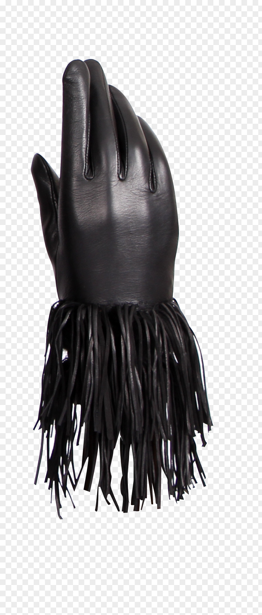 Leather Glove Neck Black M PNG