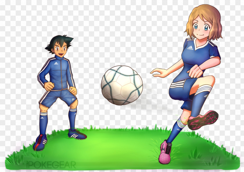Play Soccer Ash Ketchum Serena Drawing Pokémon GO Character PNG