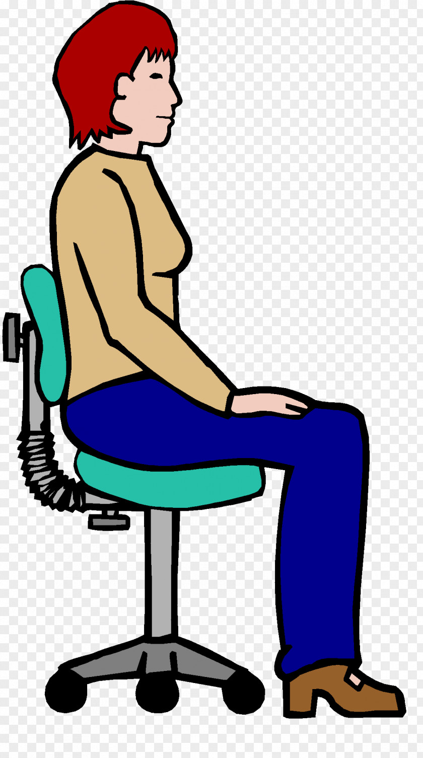 Sitting Computer Chair Clip Art PNG