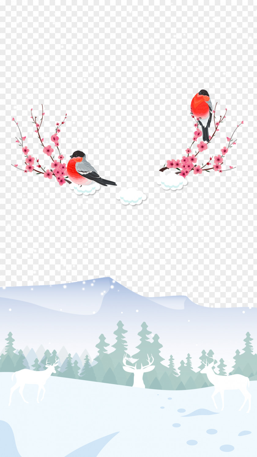 Winter Scenery Dongzhi Poster Illustration PNG