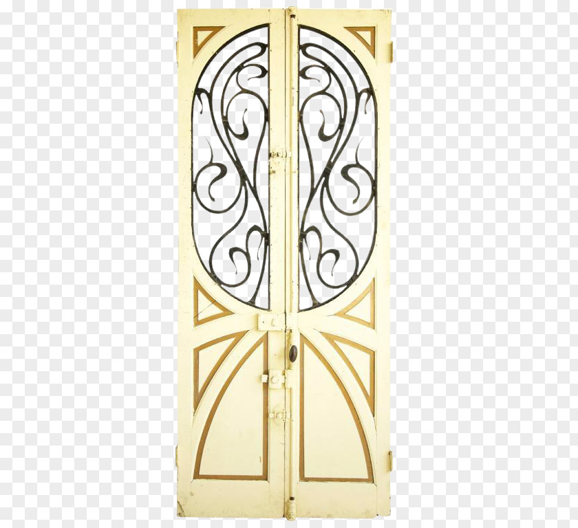 Art Nouveau Door Antique Furniture PNG