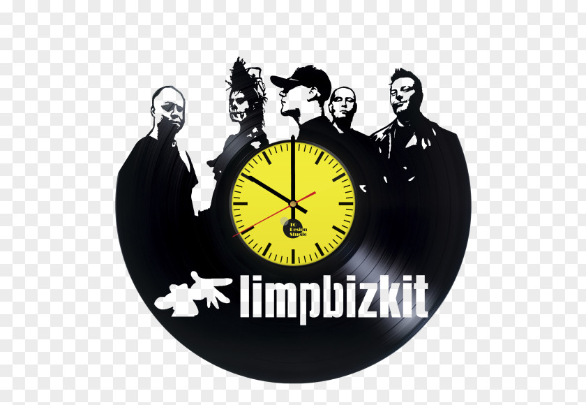 Clock Quartz Limp Bizkit Phonograph Record Wall Decal PNG