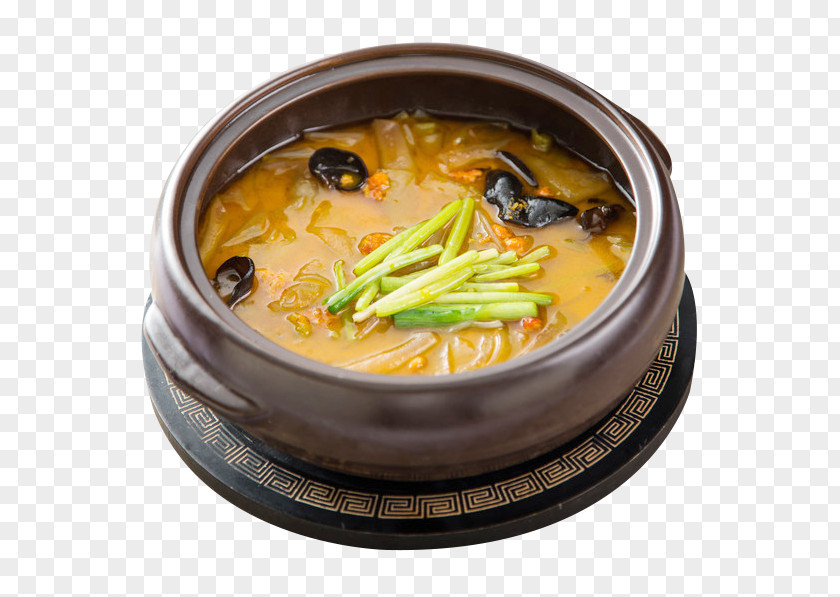 Crab Yellow Sweet Potato Fenpi Sundubu-jjigae Hot And Sour Soup Chinese Cuisine PNG