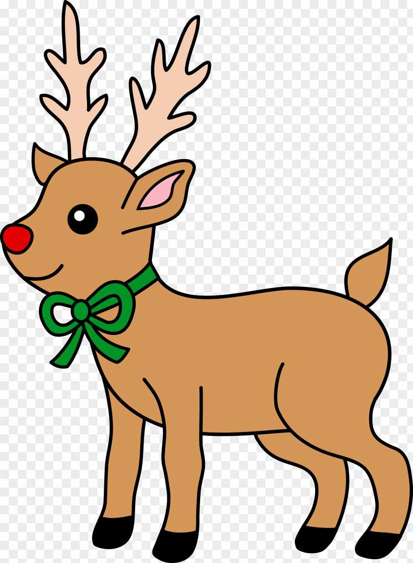 Reindeer Cliparts Atlers Rudolph Santa Clauss Christmas Clip Art PNG