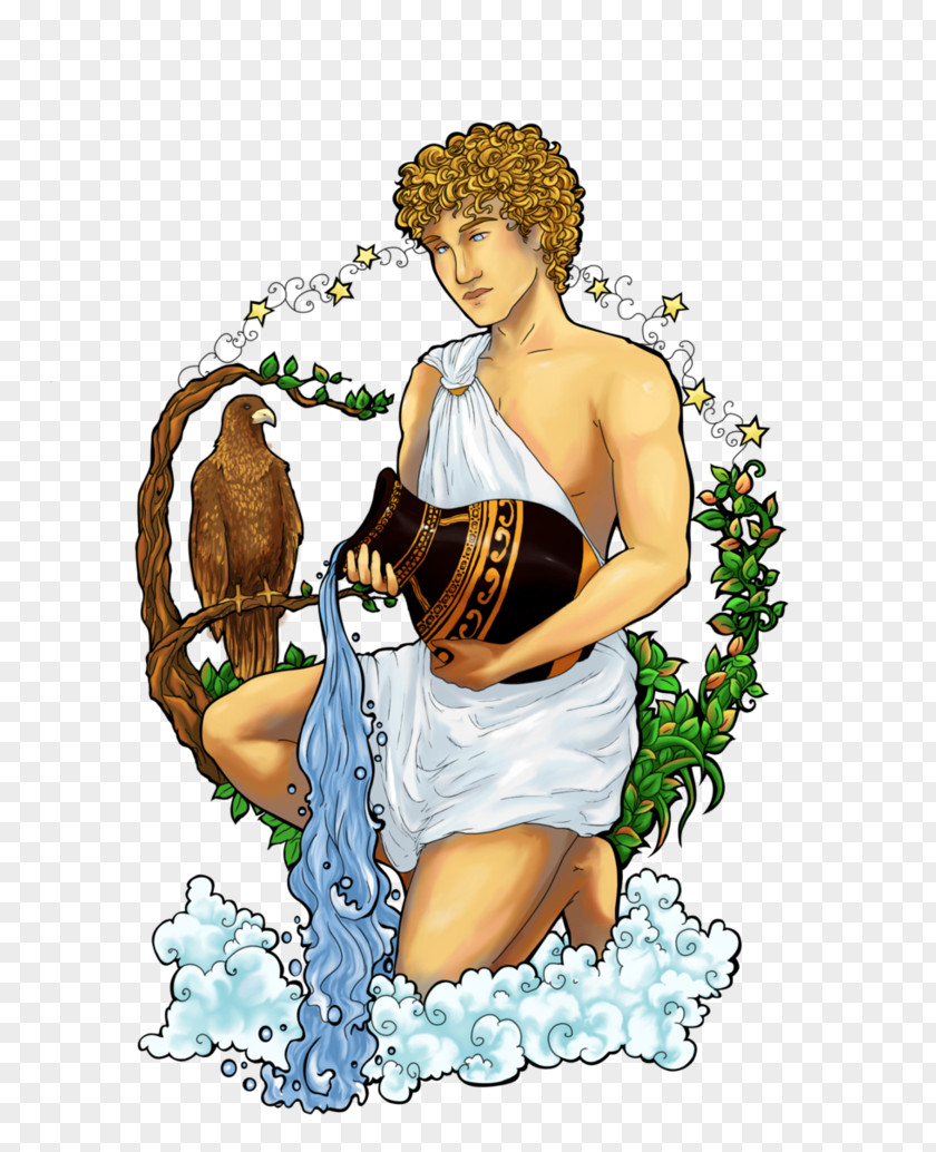 Zodiac Aquarius Legendary Creature Human Behavior Cartoon PNG