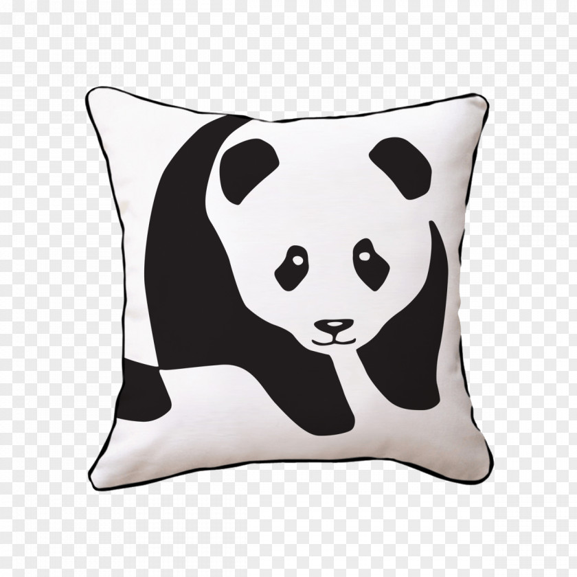 Giant Panda Throw Pillows Cushion Snout Textile PNG