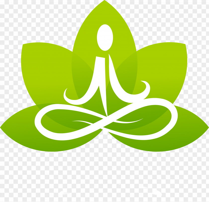 Lotus Position Yoga Logo PNG