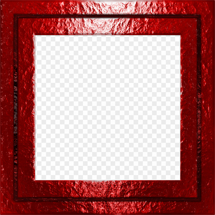 Red Frame Picture Square Photography PNG