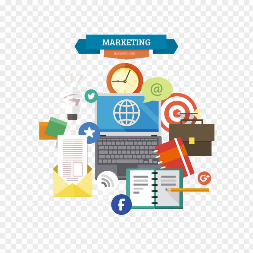 Vector Illustration Marketing Digital Reputation Management Business Search Engine PNG