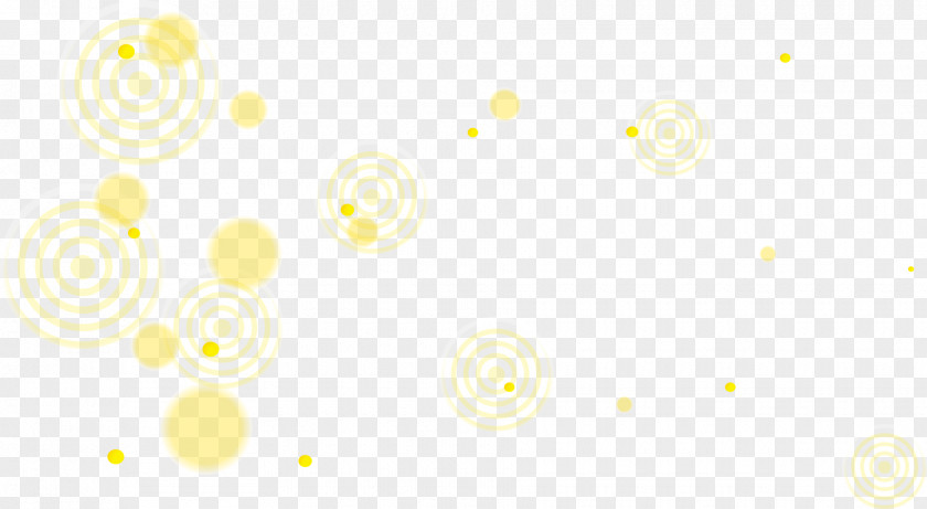 Yellow Circle Dot Material Petal Pattern PNG