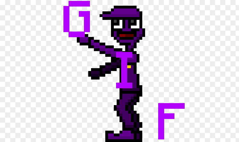 Five Nights At Freddy's 4 2 3 Purple Man PNG
