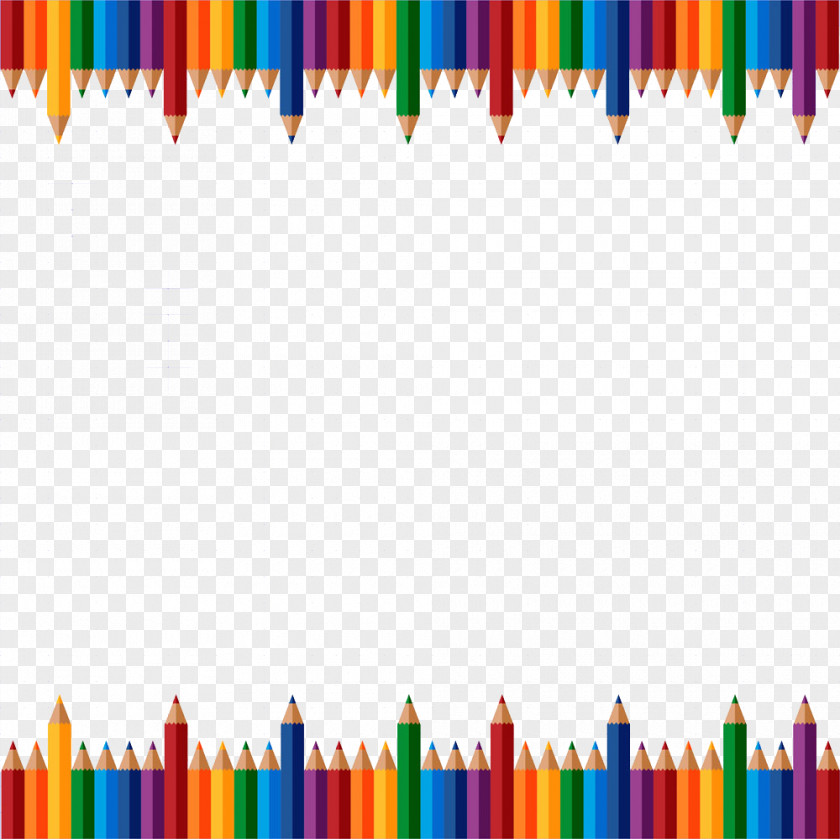 Hand-painted Background Pencils School Supplies PNG