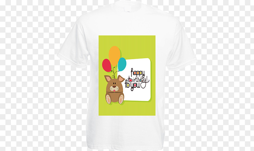 Happy Dog T-shirt Easter Bunny Sleeve Bluza Green PNG
