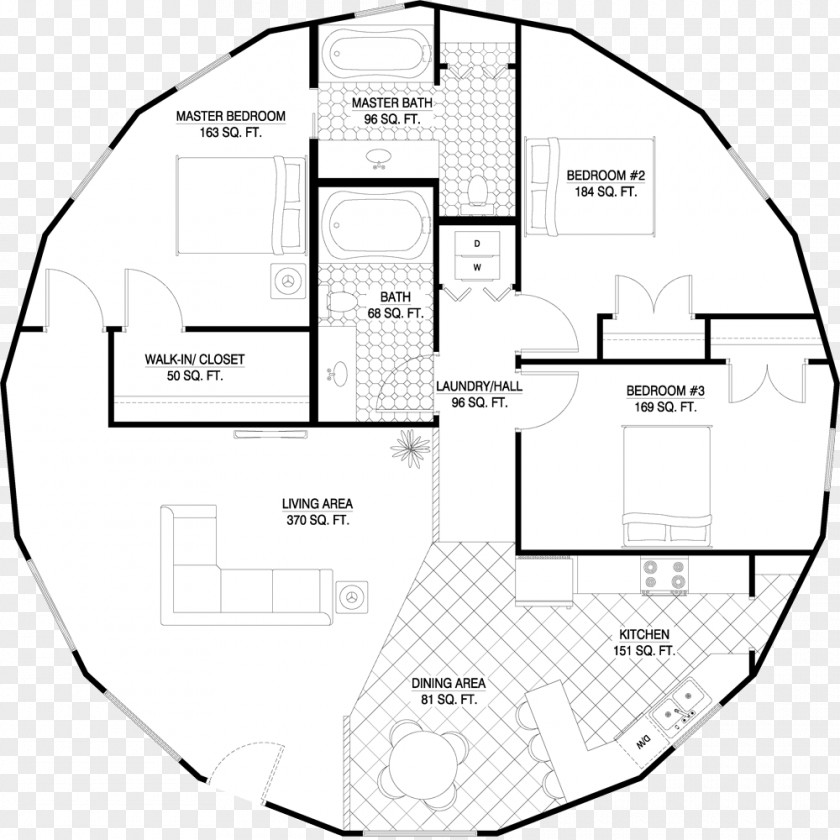 Interior Design House Plan Floor Bedroom Roundhouse PNG