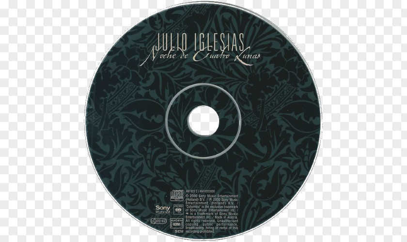 Julio Iglesias Compact Disc Disk Storage PNG