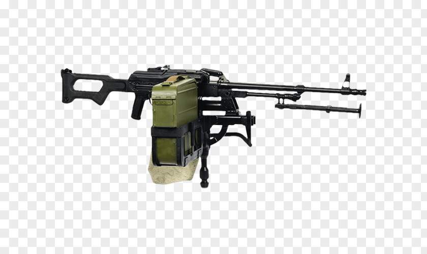 Machine Gun PK Weapon Firearm 7.62 Mm Caliber PNG