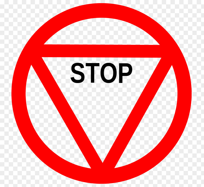 Stop Sign Template Vienna Convention On Road Traffic Priority Signs And Signals PNG