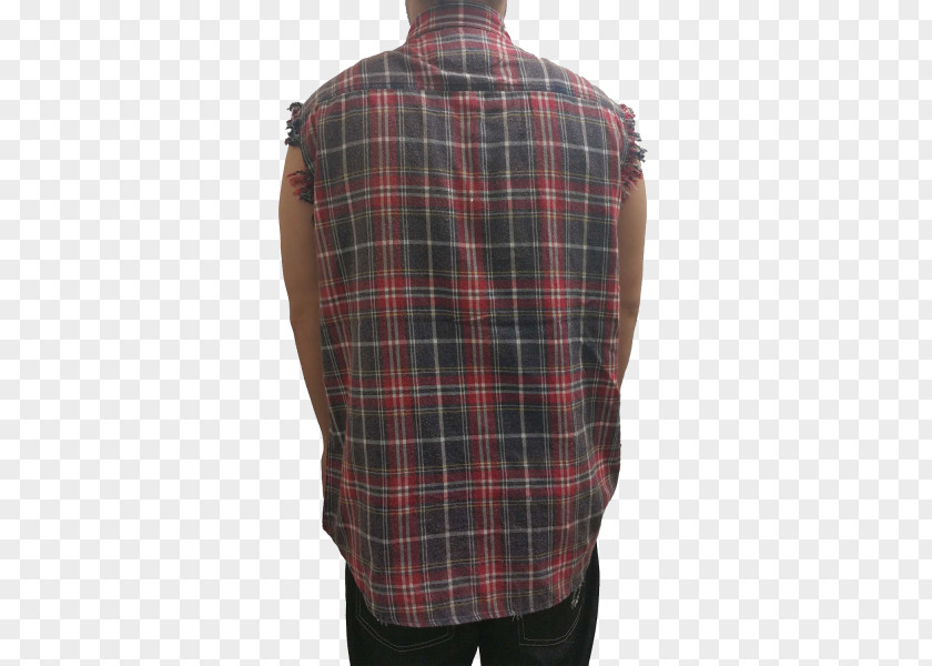 T-shirt Tartan Sleeveless Shirt Flannel PNG