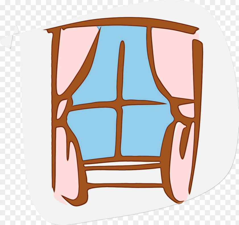 Table Chair Watercolor Cartoon PNG
