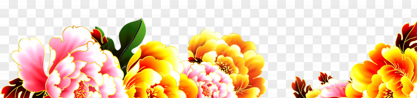 Flowers Floral Decorations Chinese New Year Creativity PNG