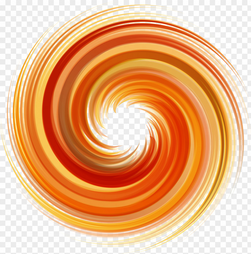 Orange Swirls Of Light Spiral Vortex PNG