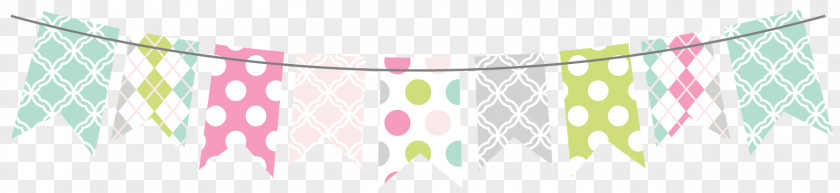 Paper Bunting Banner Pattern PNG
