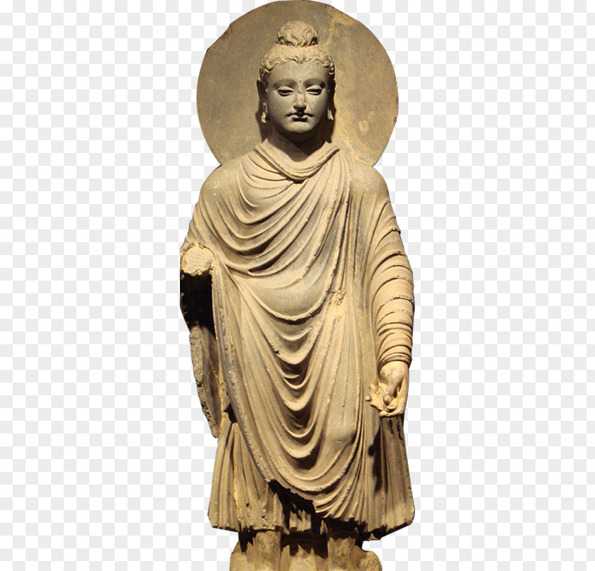 Standing Buddha Gautama Gandhara The Buddhism PNG