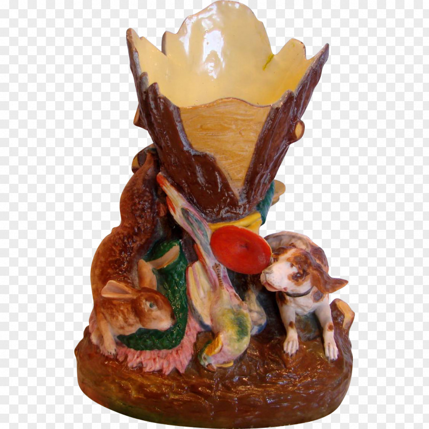 Březová Figurine Bisque Porcelain Hunting Dog PNG