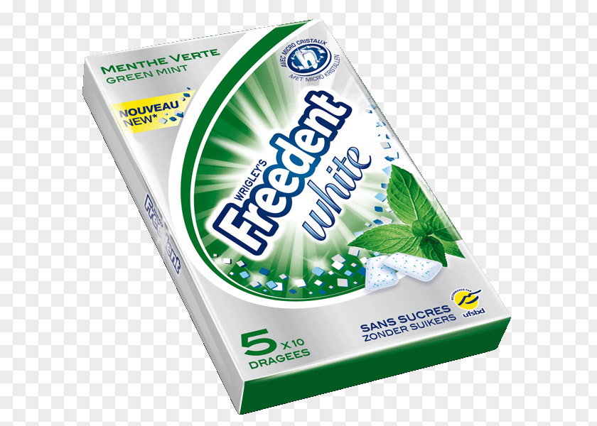 Chewing Gum Hollywood Freedent Mentha Spicata Peppermint PNG