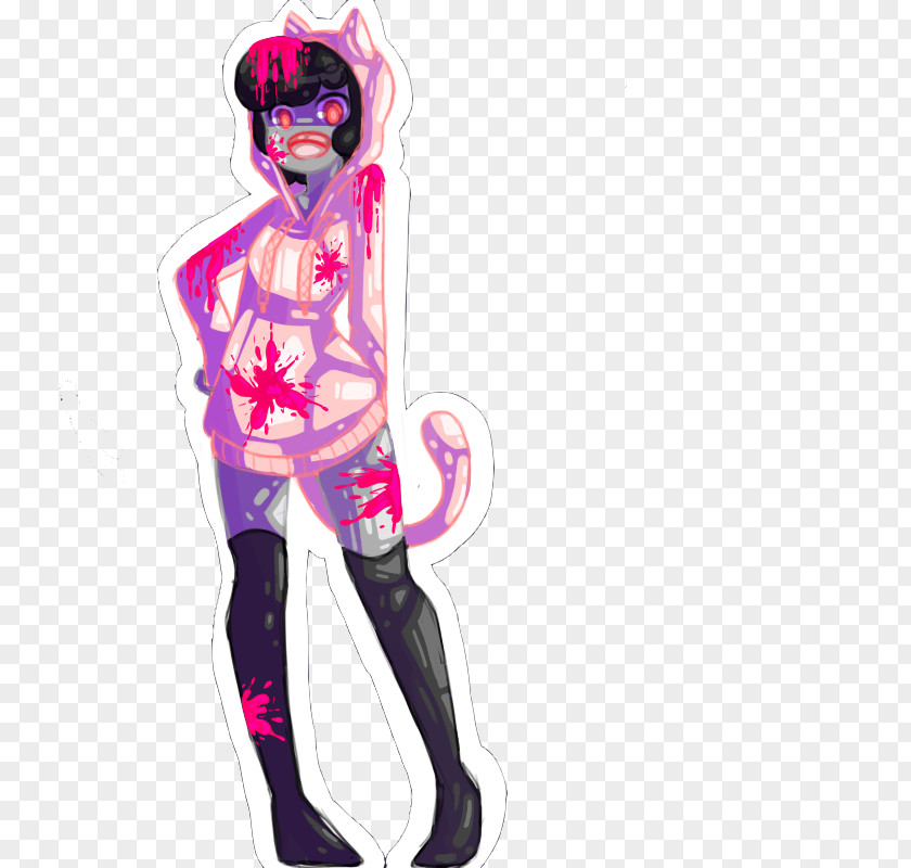 Pink M Character Costume Fiction PNG